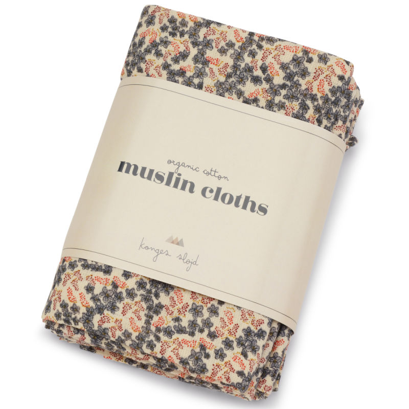 KS30022 - 3 PACK MUSLIN CLOTH GOTS - CHAMP BLEU - Extra 1