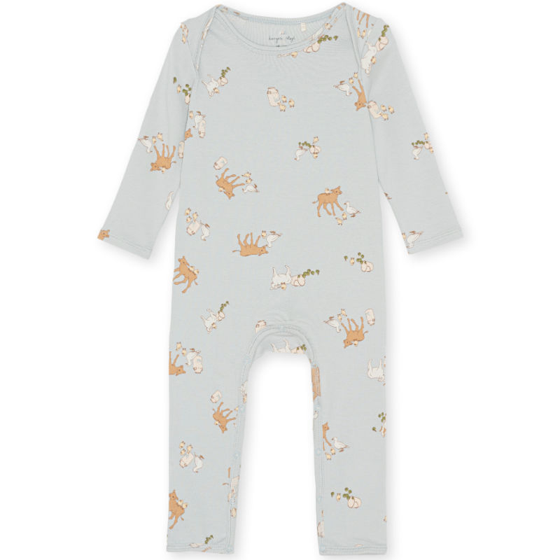 KS3808 - CLASSIC ONESIE GOTS - FARM BLUE - Extra 0