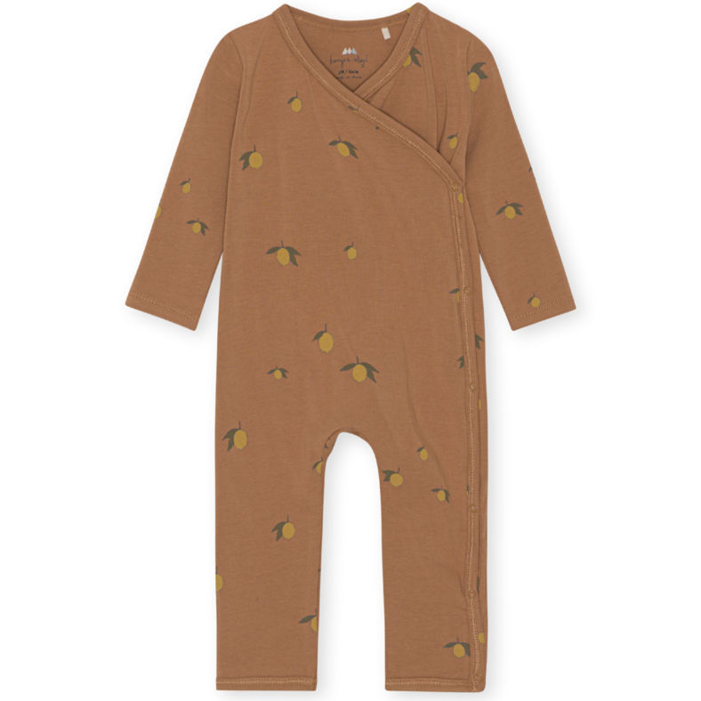 KS3719 - BASIC NEWBORN ONESIE GOTS - LEMON BROWN - Extra 0