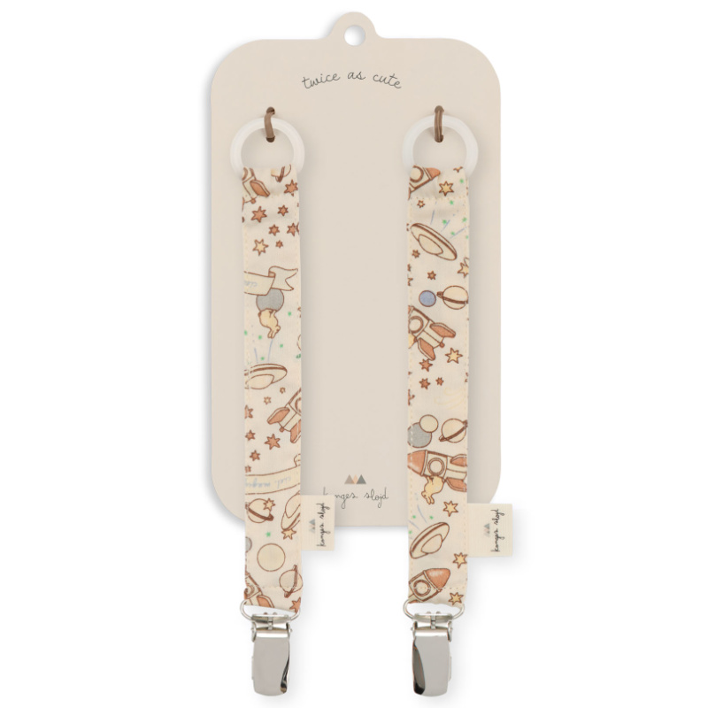 KS5504 - 2 PACK PACIFIER STRAP - CIEL MAGIQUE BLEU - Extra 1