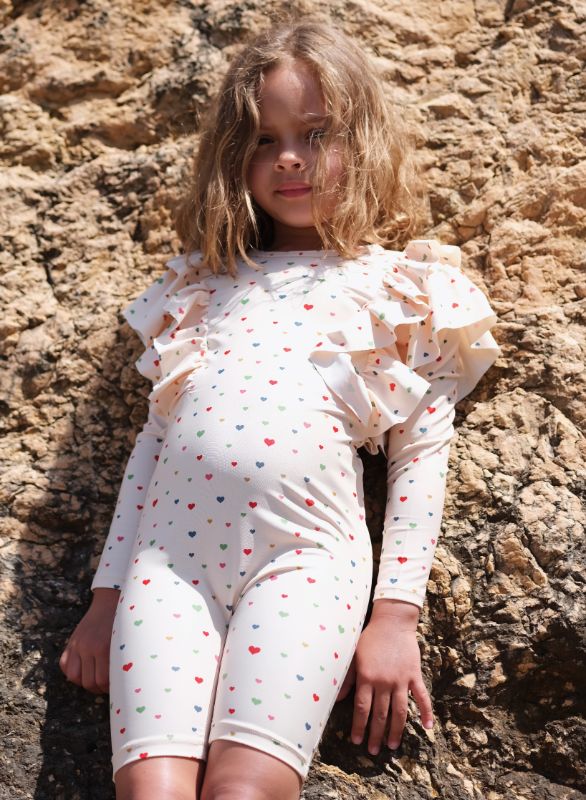KS4695 - MANUCA FRILL ONESIE - MULTI HEARTS - Extra 2