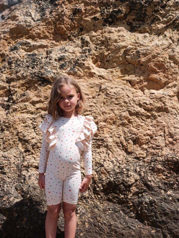 KS4695 - MANUCA FRILL ONESIE - MULTI HEARTS - Extra 3