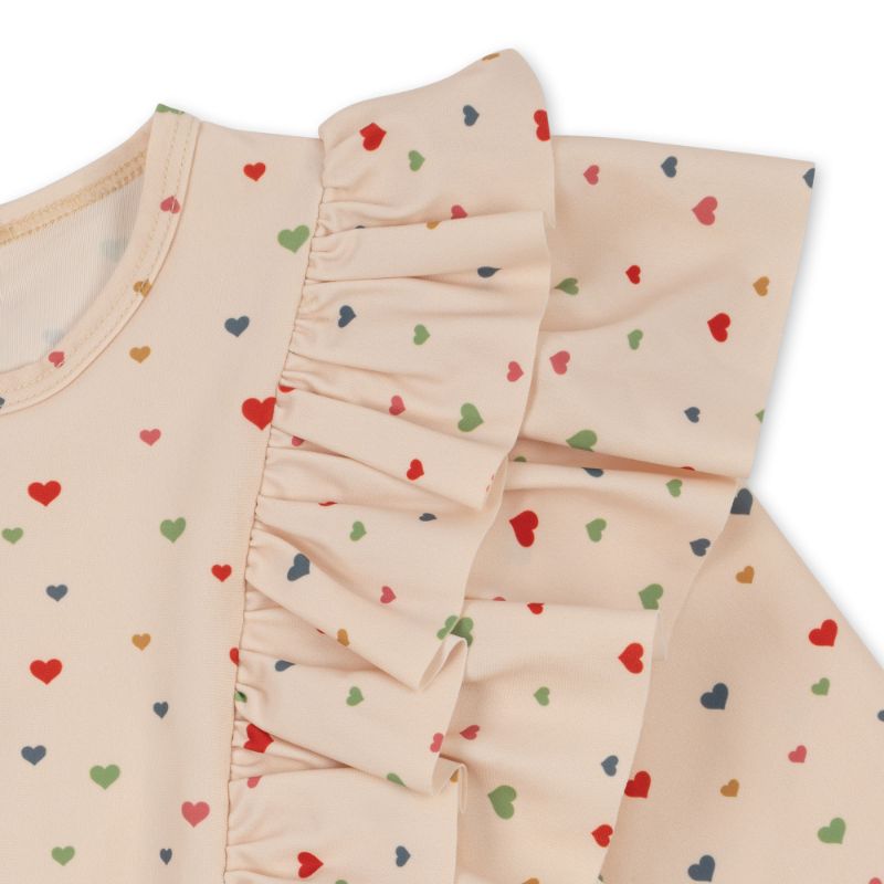 KS4695 - MANUCA FRILL ONESIE - MULTI HEARTS - Extra 5