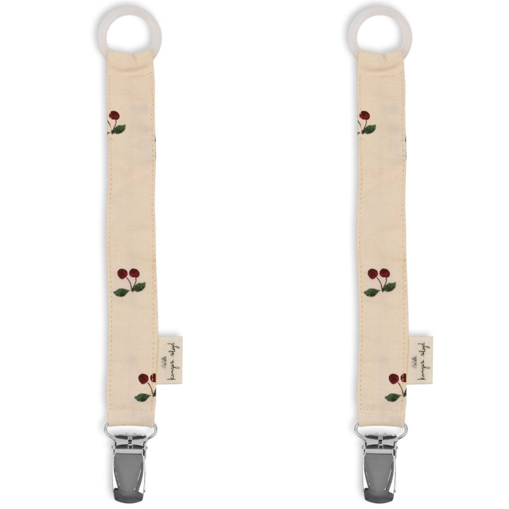 KS5504 - 2 PACK PACIFIER STRAP - CHERRY - Extra 0