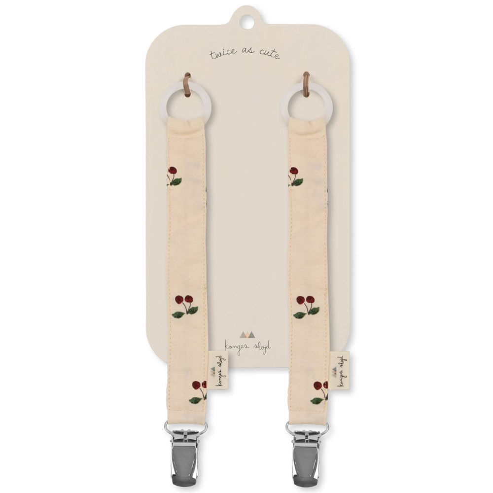 KS5504 - 2 PACK PACIFIER STRAP - CHERRY - Extra 1