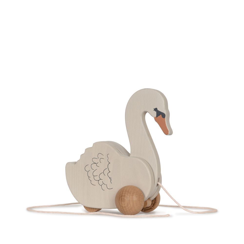 KS6524 - WOODEN PULL SWAN FSC - SWAN - Extra 0