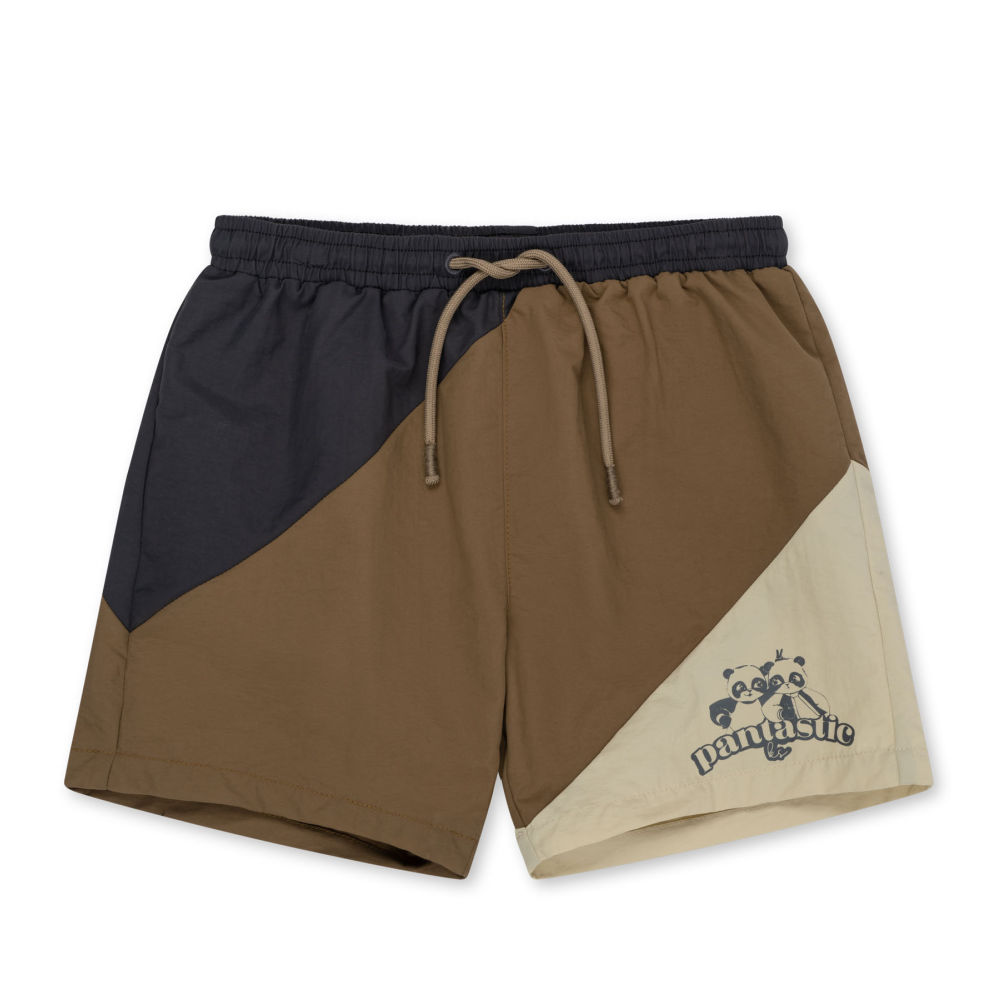 KS6392 - EBBE SWIMSHORTS - SHITAKE COLOR BLOCK - Extra 0
