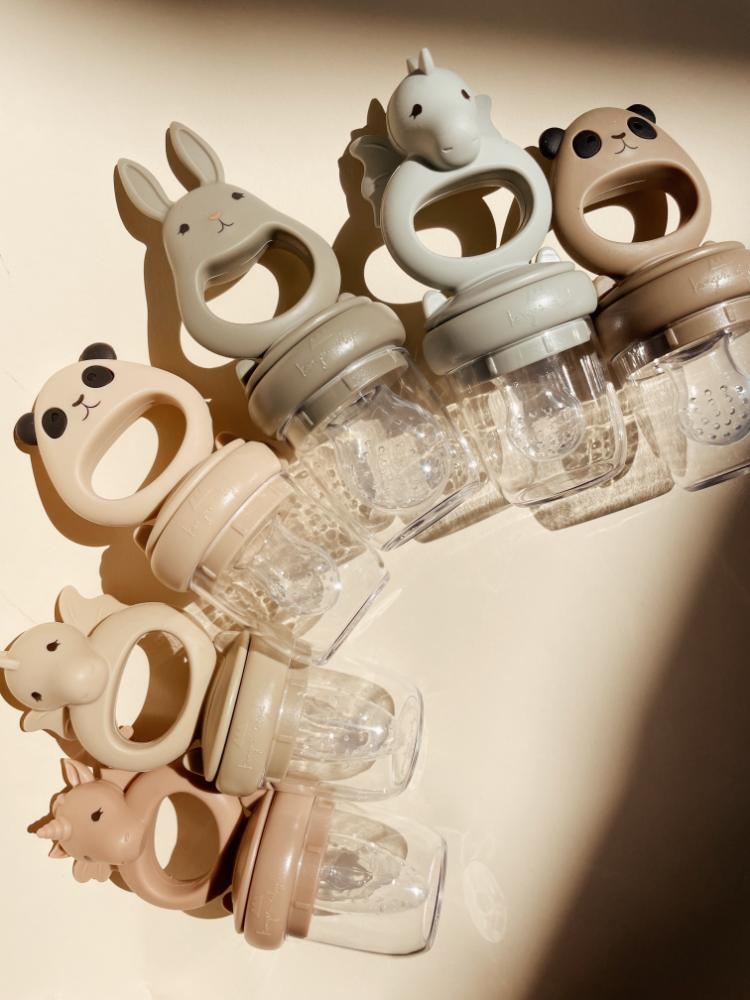 KS100012 - 2 PACK FRUIT FEEDING PACIFIER DRAGON AND BUNNY - TOPANGA BEACH-STONE - Extra 1
