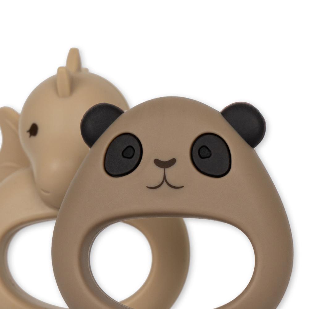 KS100013 - 2 PACK FRUIT FEEDING PACIFIER DRAGON AND PANDA - WARM CLAY-SHITAKE - Extra 2