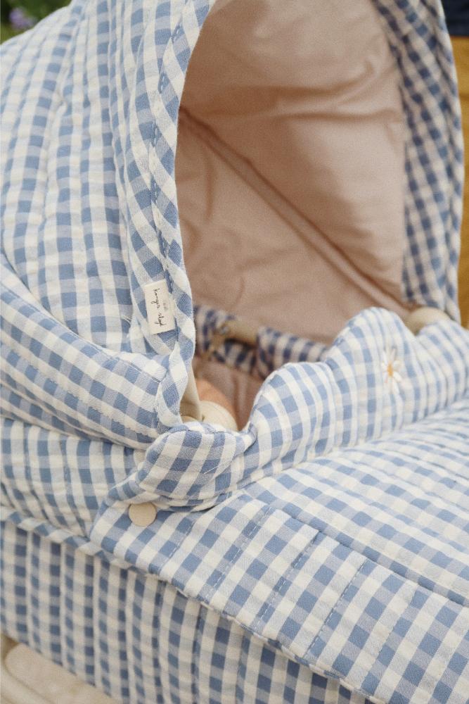 KS100848 - DOLL PRAM - CAPTAINS BLUE CHECK - Extra 2