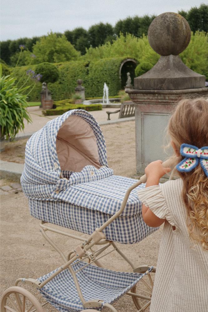 KS100848 - DOLL PRAM - CAPTAINS BLUE CHECK - Extra 3