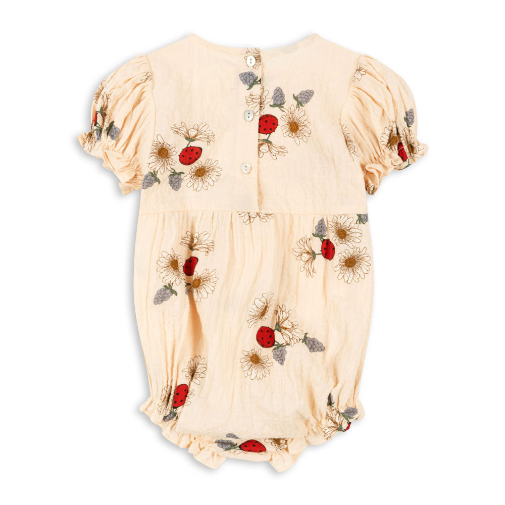 KS101094 - VIDA PUFF SLEEVE ROMPER GOTS - LADYBUG - Extra 2