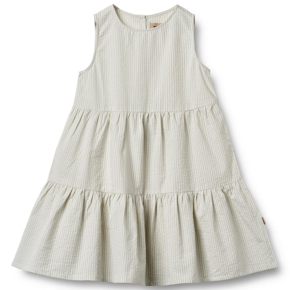 1252-430-GOTS - Dress Louise - 9444 summer blue stripe - Main