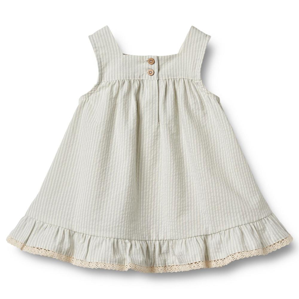 5225-430-GOTS - Dress Ruffle Ayla - 9444 summer blue stripe - Extra 1