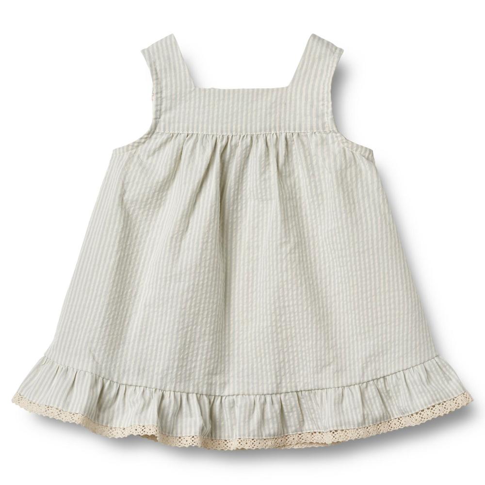 5225-430-GOTS - Dress Ruffle Ayla - 9444 summer blue stripe - Main (1)