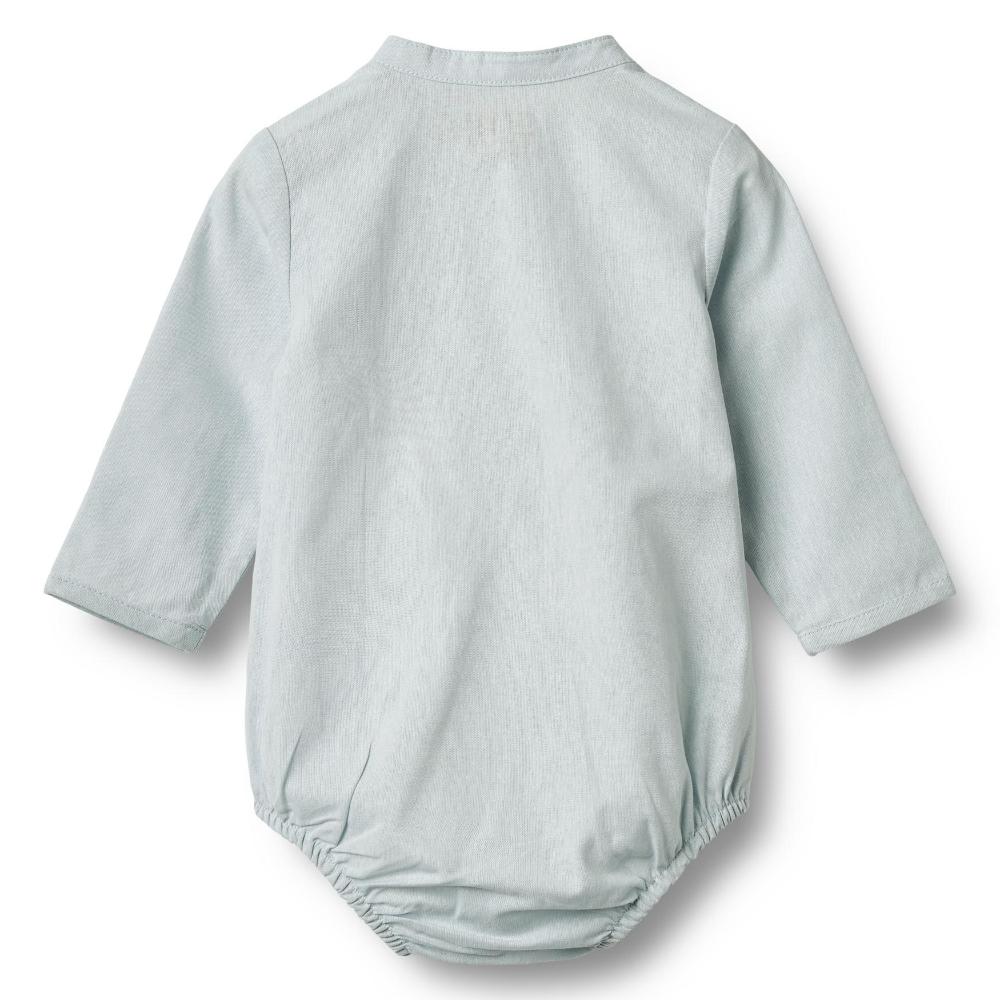 6980-360-GOTS - Romper Shirt Victor - 9429 light blue chambray - Extra 1