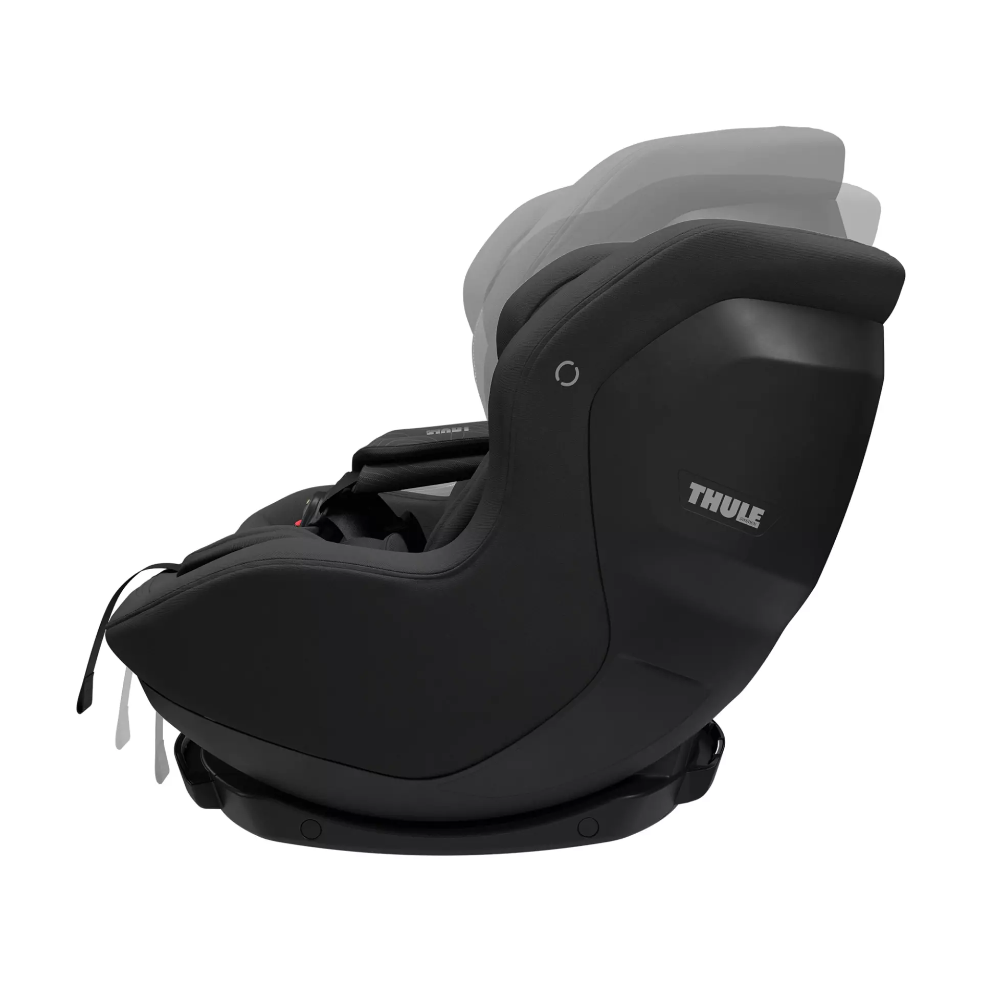 Thule Elm Connect 180 Black rotert mot bildøren Thule Elm Connect 180 Black rotert mot bildøren