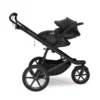 Thule Maple Connect Black som travelsystem på dobbel barnevogn