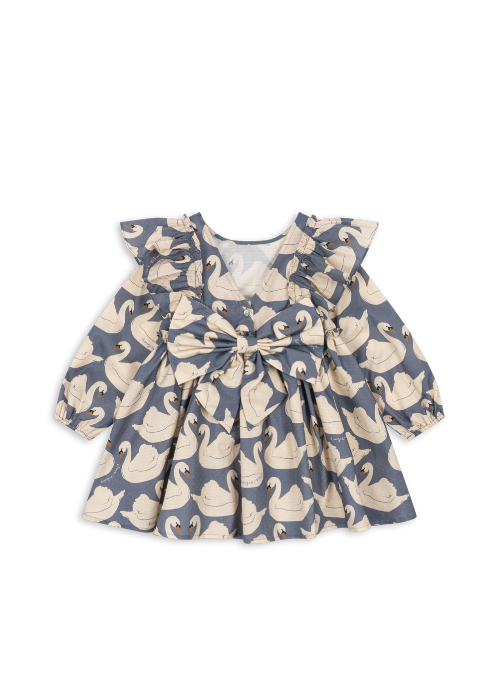 Konges Sløjd Evia LS Bow Dress – Swan