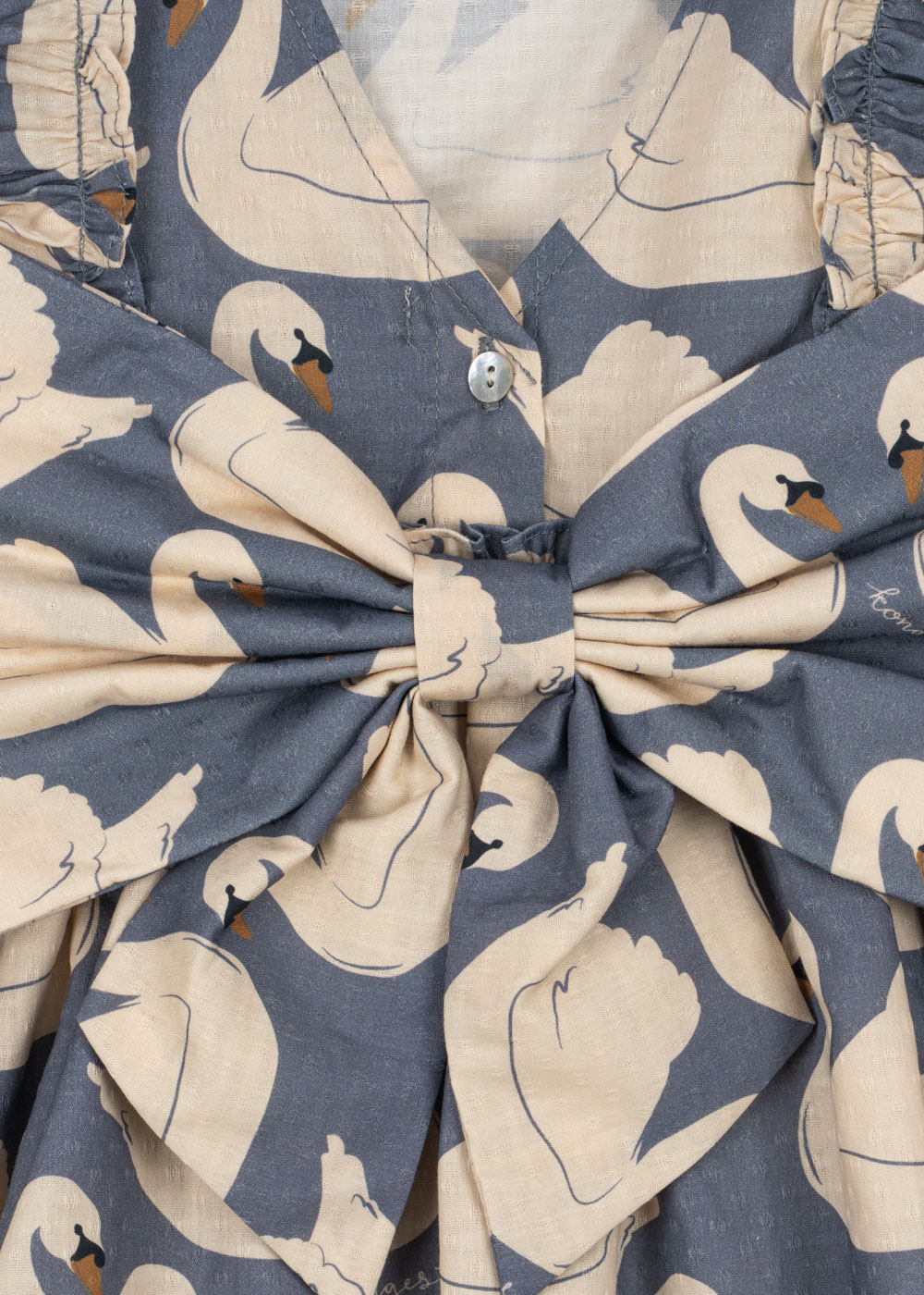 Konges Sløjd Evia LS Bow Dress – Swan