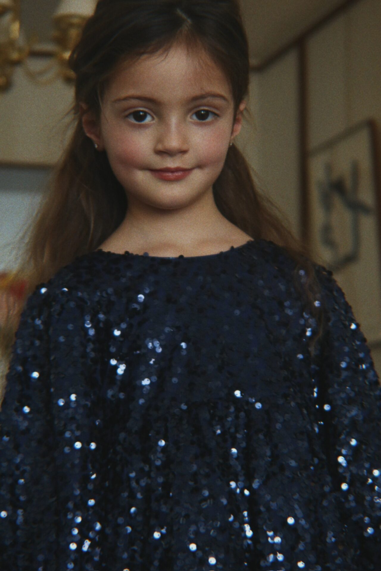 Konges Sløjd Lila Sequins Bow Dress – Total Eclipse