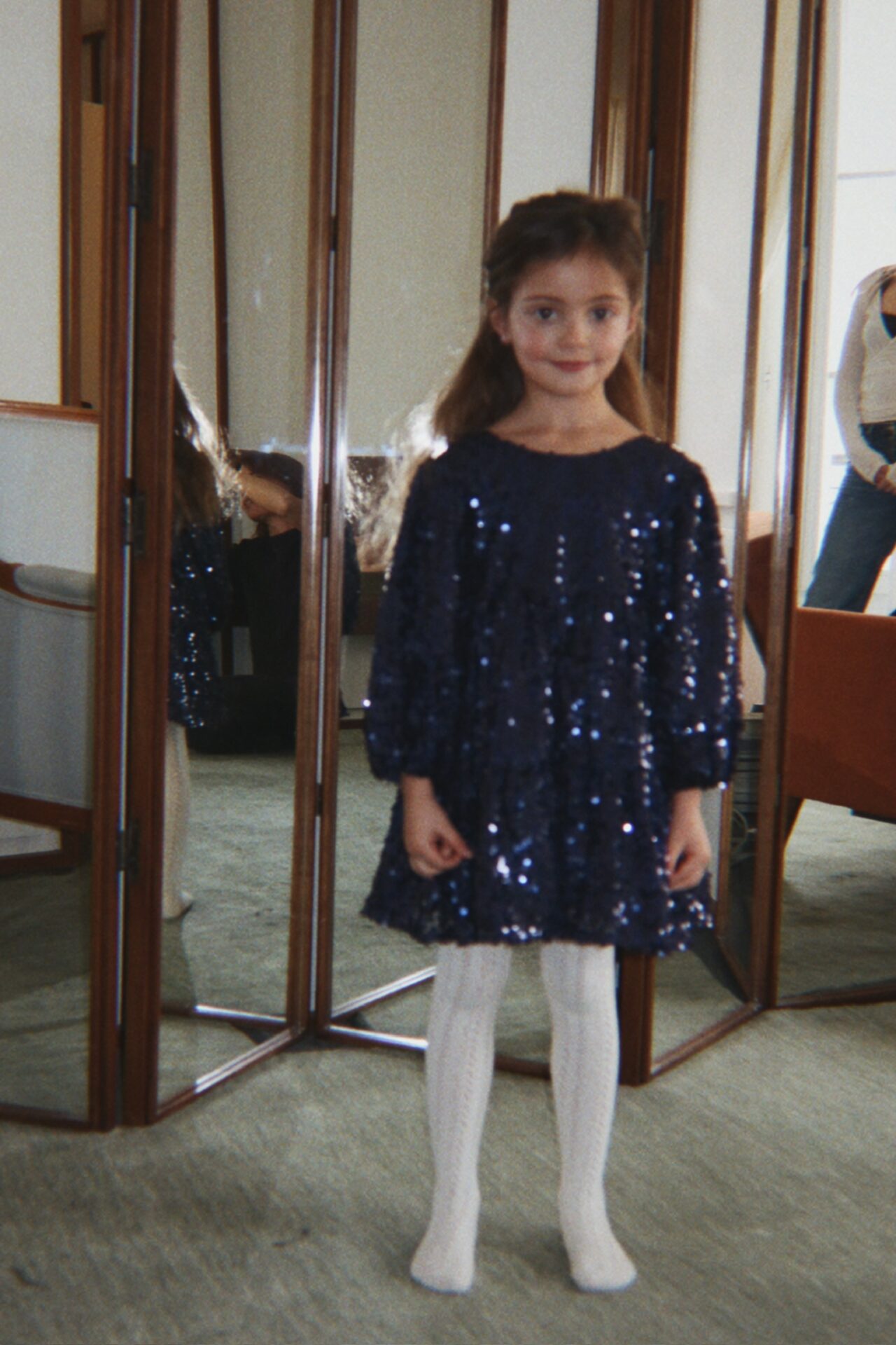 Konges Sløjd Lila Sequins Bow Dress – Total Eclipse