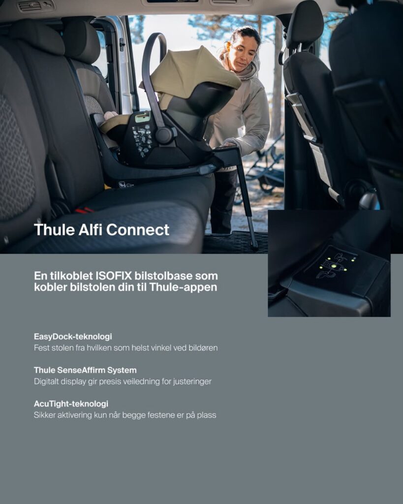 Thule Alfi Connect ISOFIX-base med EasyDock, SenseAffirm og AcuTight