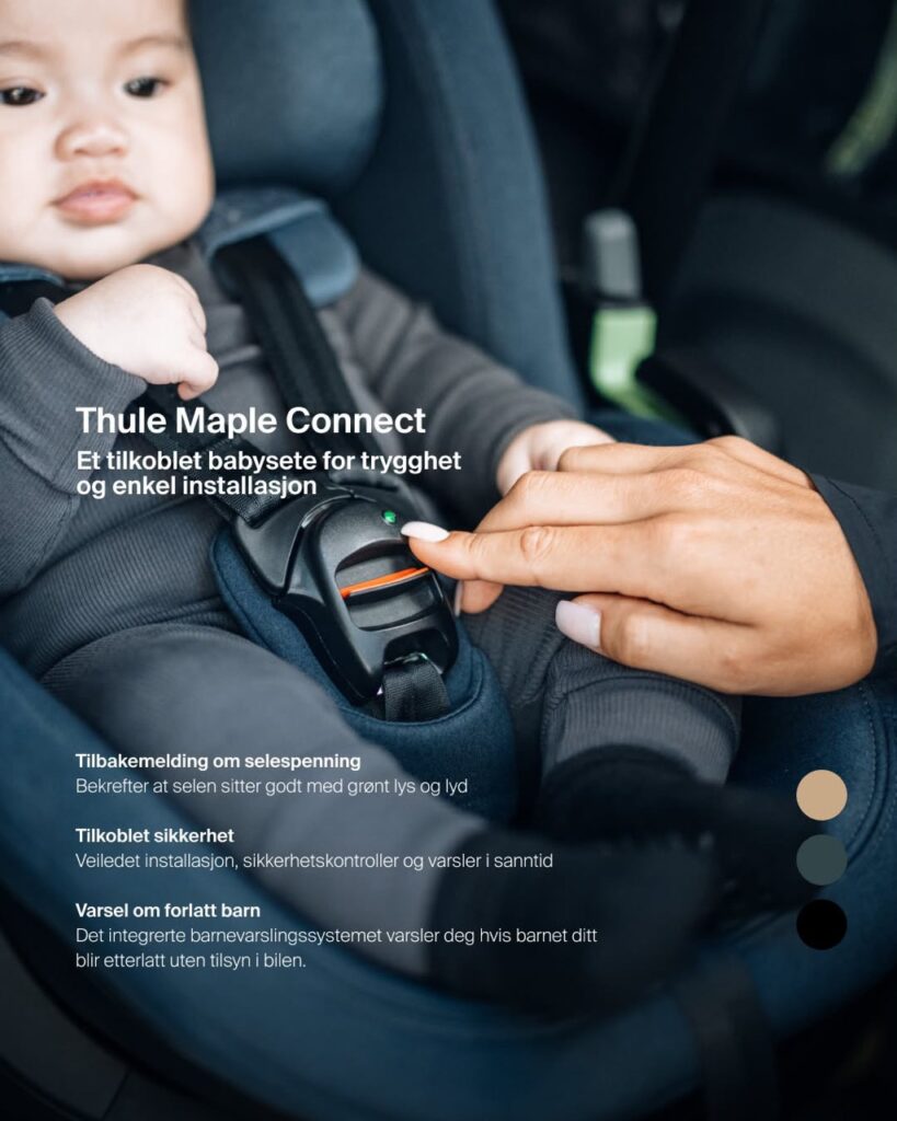 Thule Maple Connect med eBuckle og tilkoblet sikkerhet